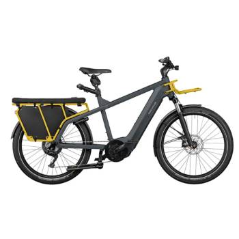 e-longtail fiets met grote wielen van riese muller multicharger