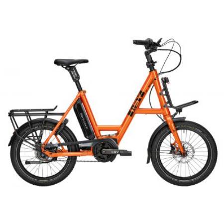 Isy fiets categorie compact met draagrek en vering zadel