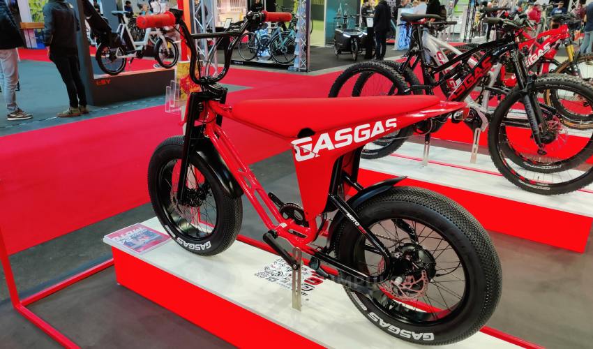 Elektrische moped fatbike van GASGAS op Velofollies 2024