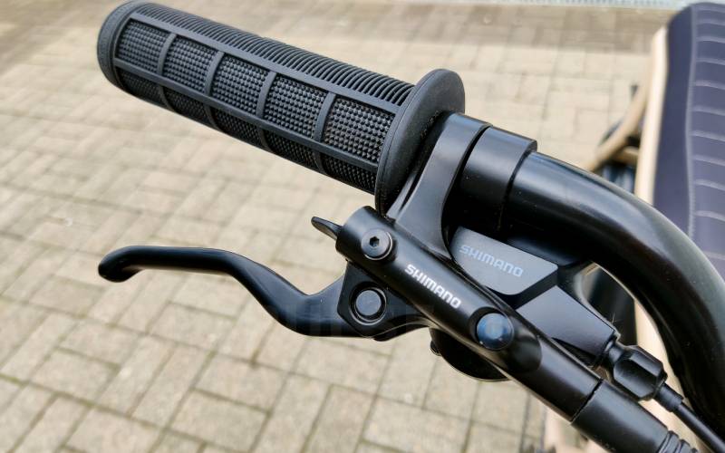 Krachtige shimano remmen makkelijk bereikbaar