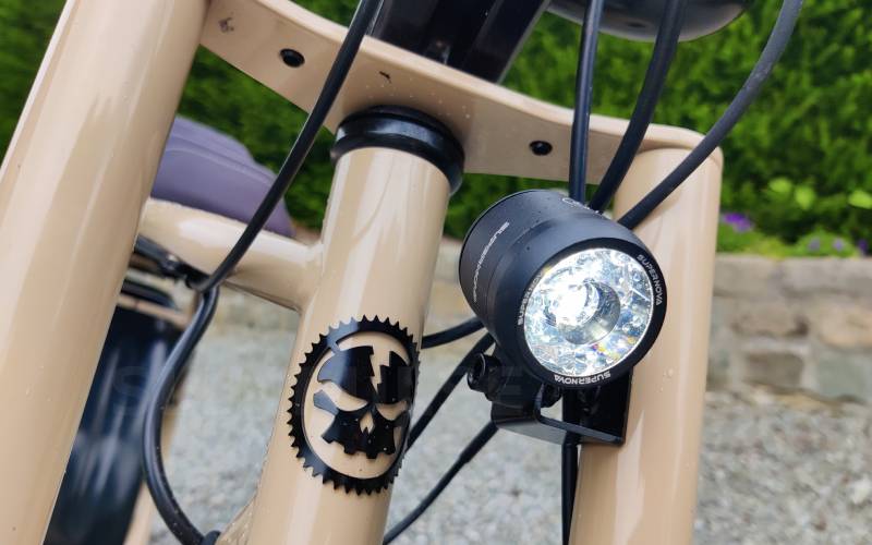 Verlichting vooraan de Ruff Cycles Lil Buddy